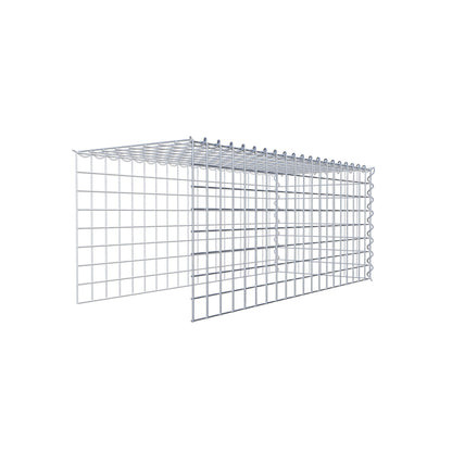 Gabbione aggiuntivo tipo 4 100 cm x 40 cm x 40 cm (L x A x P), dimensione maglia 5 cm x 5 cm, a spirale