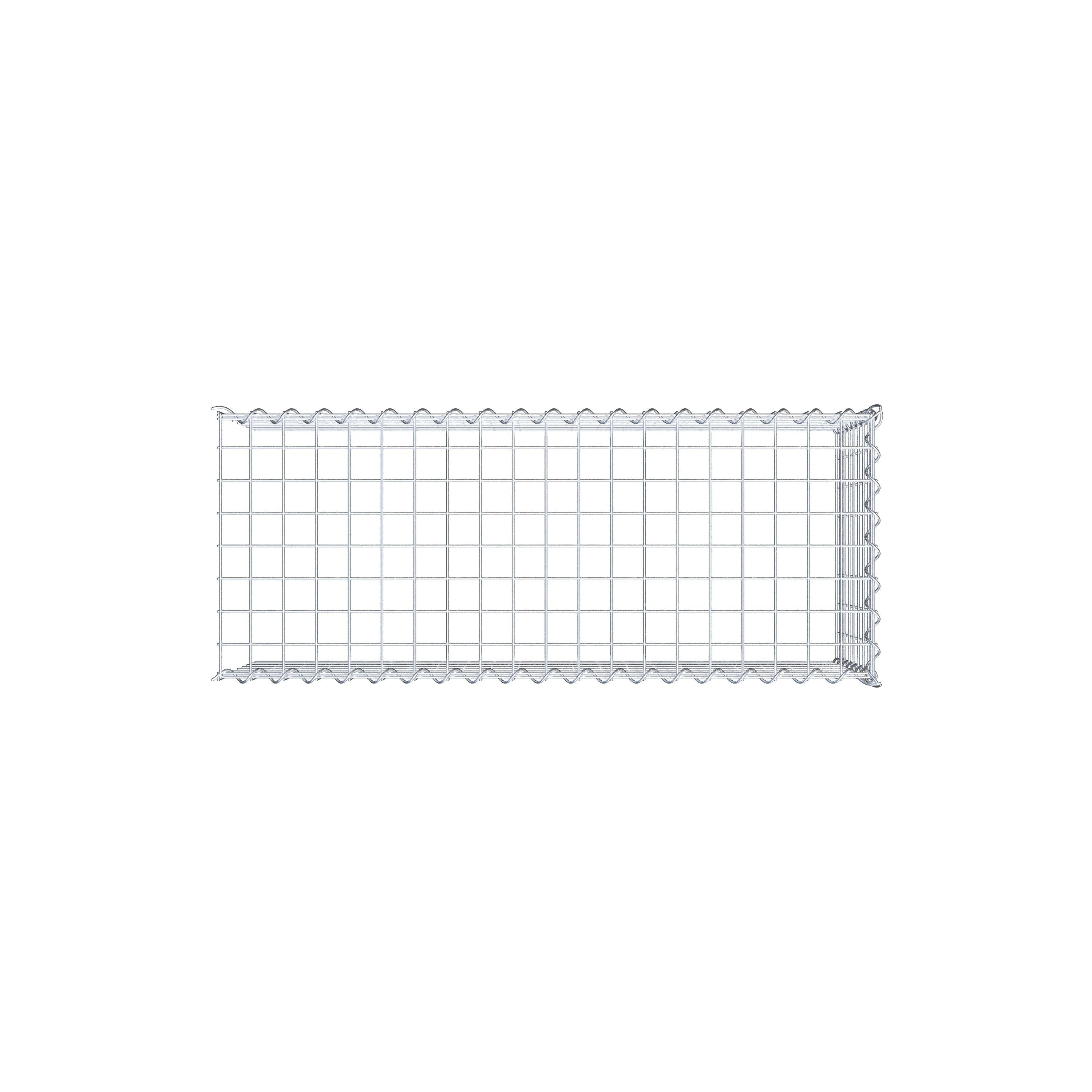 Extra gabion typ 4 100 cm x 40 cm x 40 cm (L x H x D), maskstorlek 5 cm x 5 cm, spiral