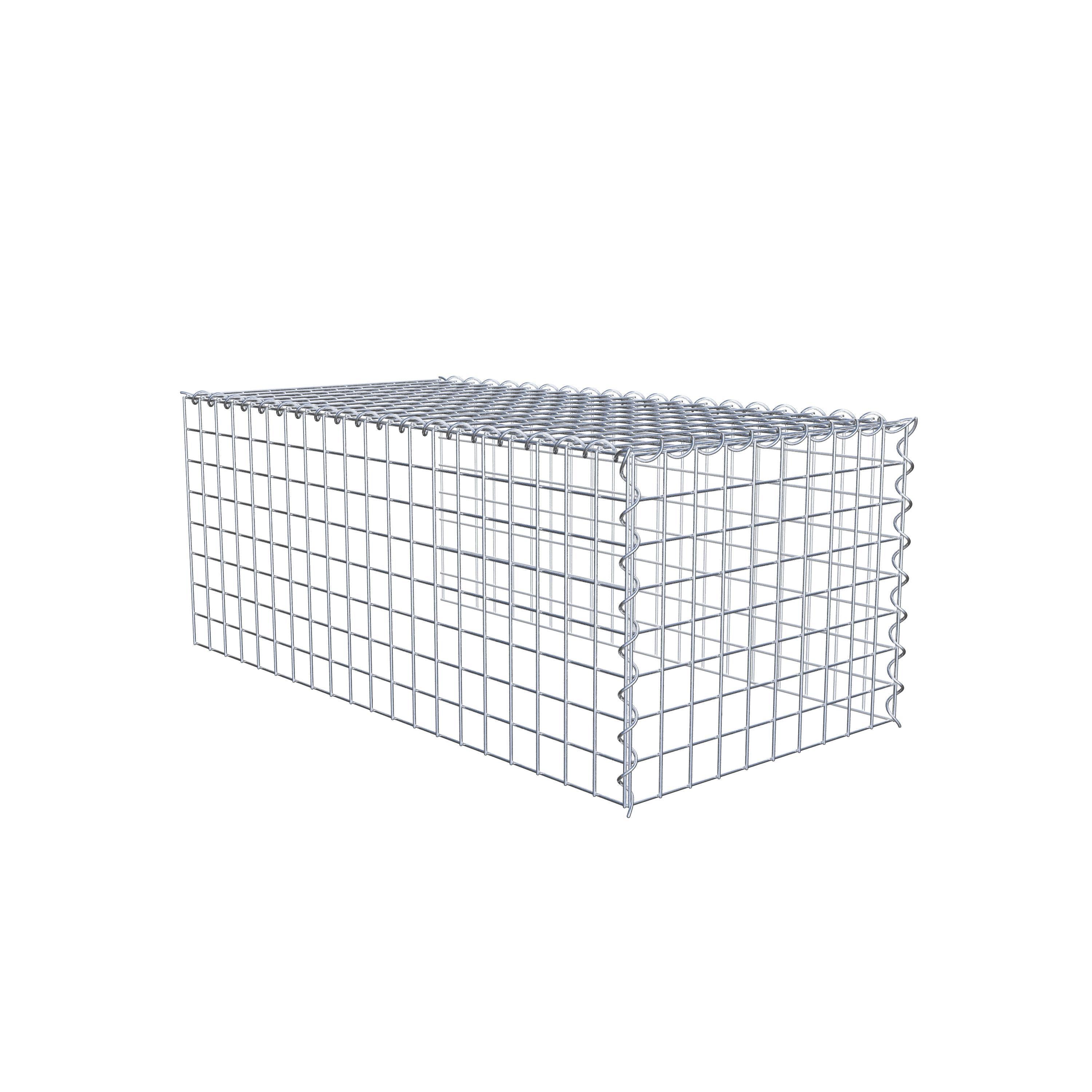 Extra gabion typ 4 100 cm x 40 cm x 50 cm (L x H x D), maskstorlek 5 cm x 5 cm, spiral