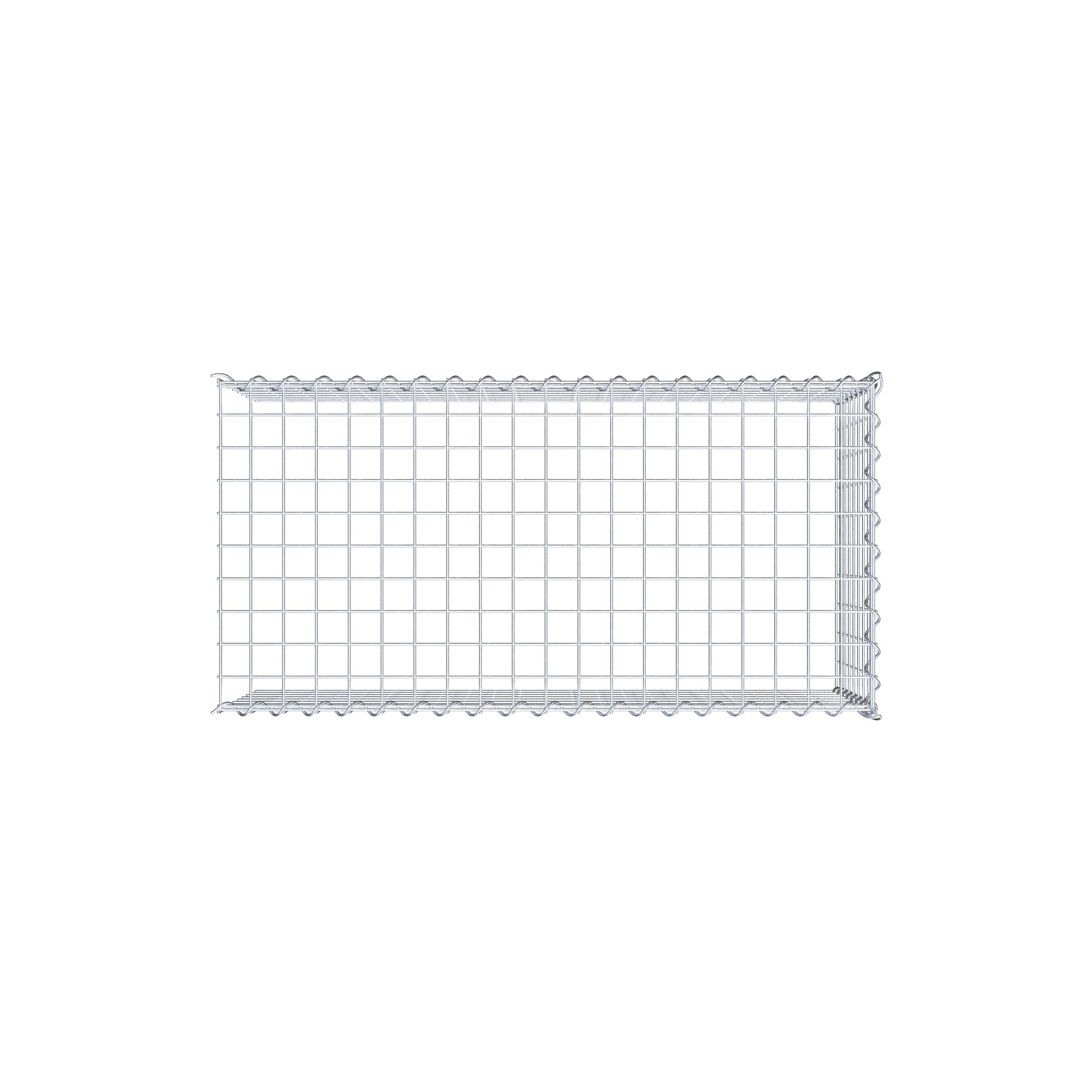 Extra gabion typ 4 100 cm x 40 cm x 50 cm (L x H x D), maskstorlek 5 cm x 5 cm, spiral