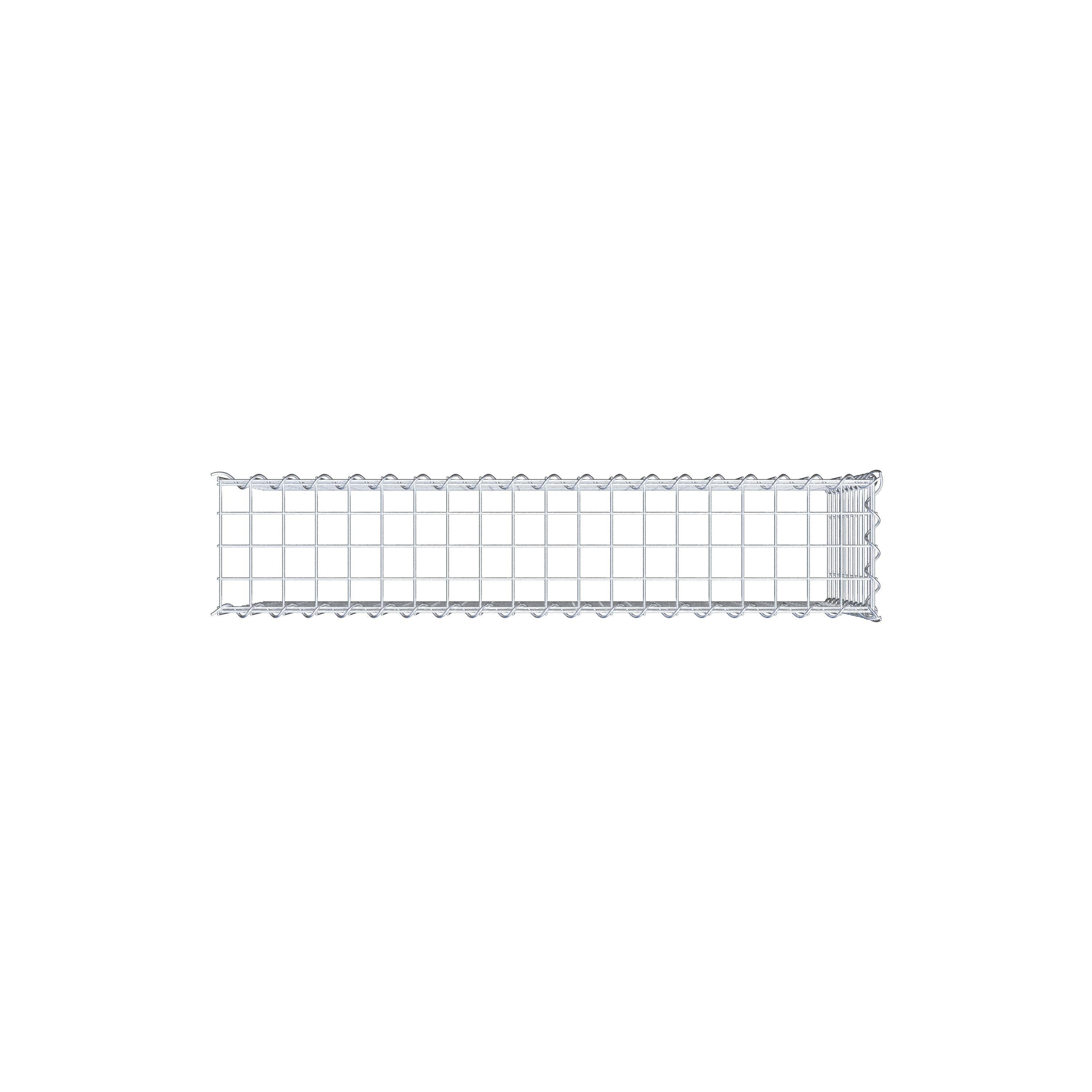 Add-on schanskorf type 4 100 cm x 50 cm x 20 cm (L x H x D), maaswijdte 5 cm x 5 cm, spiraalvormig