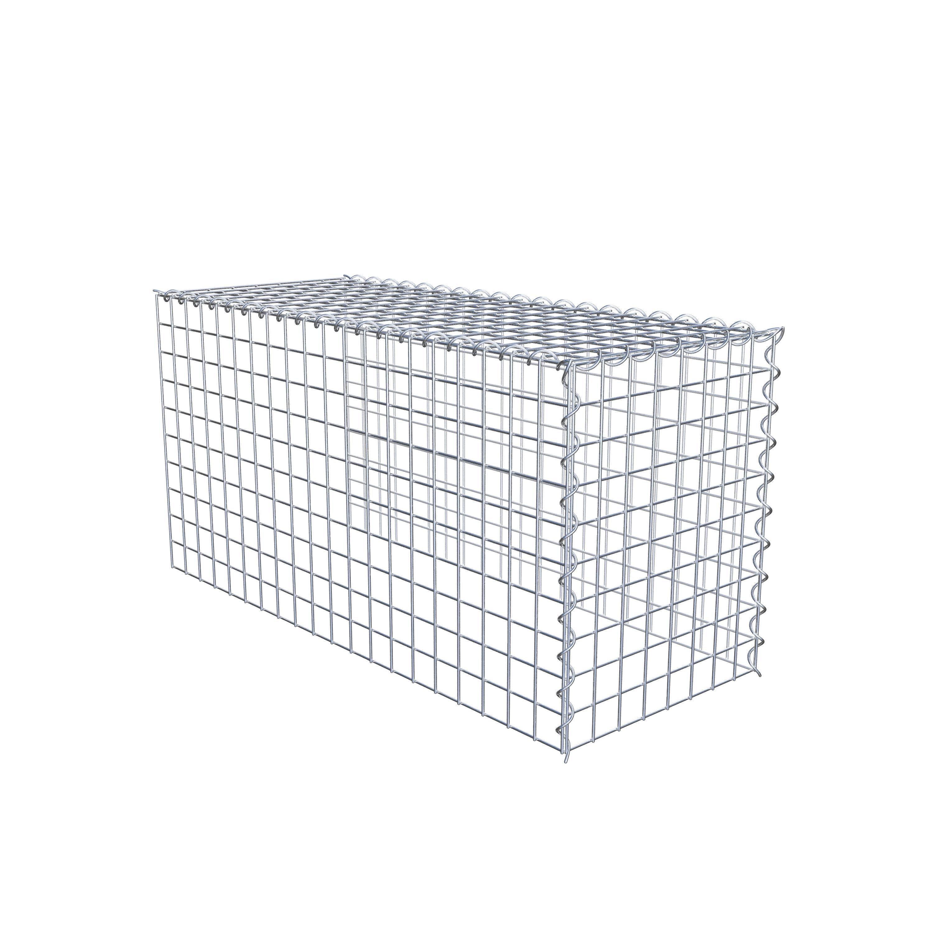 Add-on schanskorf type 4 100 cm x 50 cm x 40 cm (L x H x D), maaswijdte 5 cm x 5 cm, spiraalvormig