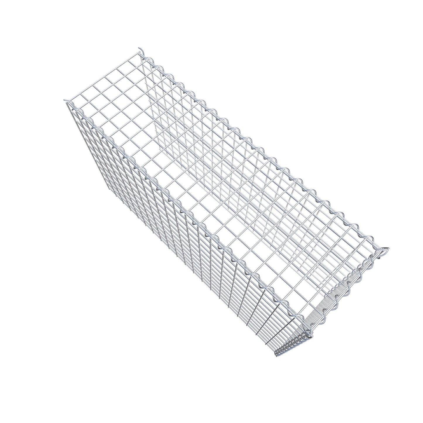 Gabbione aggiuntivo tipo 4 100 cm x 60 cm x 30 cm (L x H x P), dimensione maglia 5 cm x 5 cm, a spirale