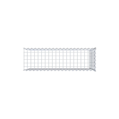 Gabbione aggiuntivo tipo 4 100 cm x 60 cm x 30 cm (L x H x P), dimensione maglia 5 cm x 5 cm, a spirale