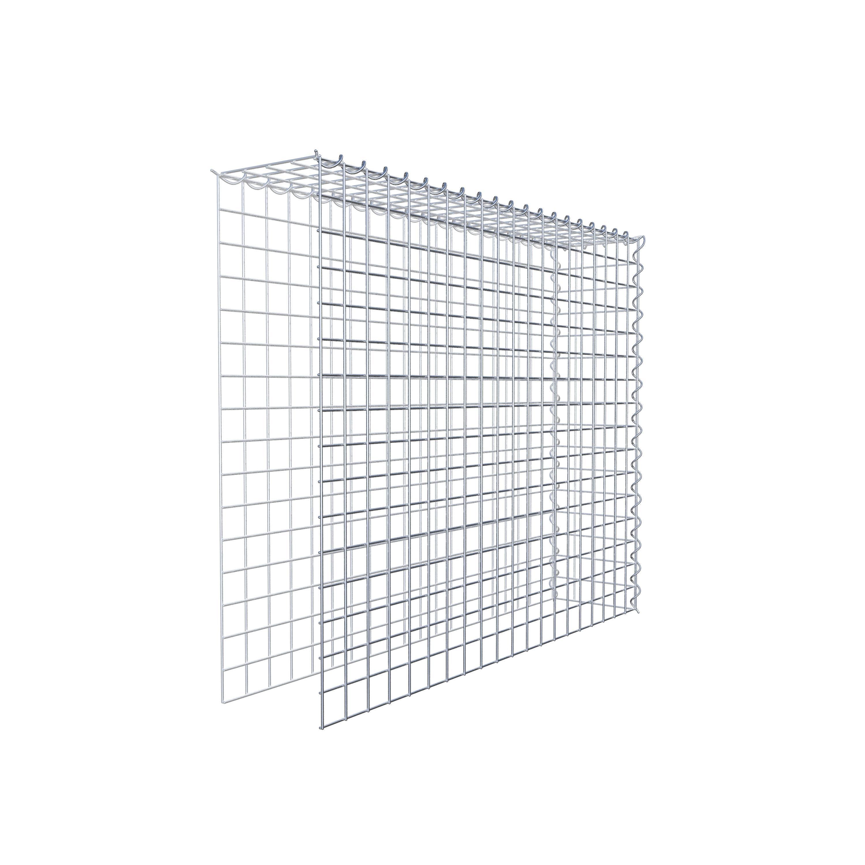 Grown-on gabion type 4 100 cm x 80 cm x 20 cm (L x H x D), mesh size 5 cm x 5 cm, spiral