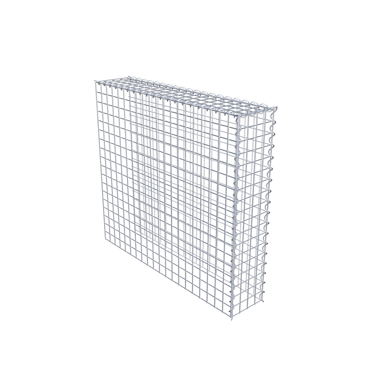 Gabion rapporté type 4 100 cm x 90 cm x 20 cm (L x H x P), mailles 5 cm x 5 cm, spirale