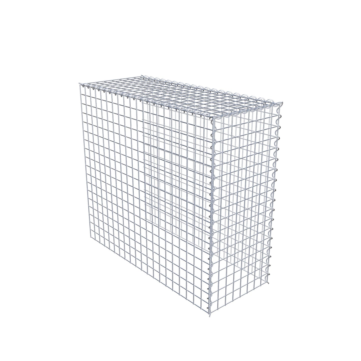 Gabbione aggiuntivo tipo 4 100 cm x 90 cm x 40 cm (L x H x P), dimensione maglia 5 cm x 5 cm, a spirale