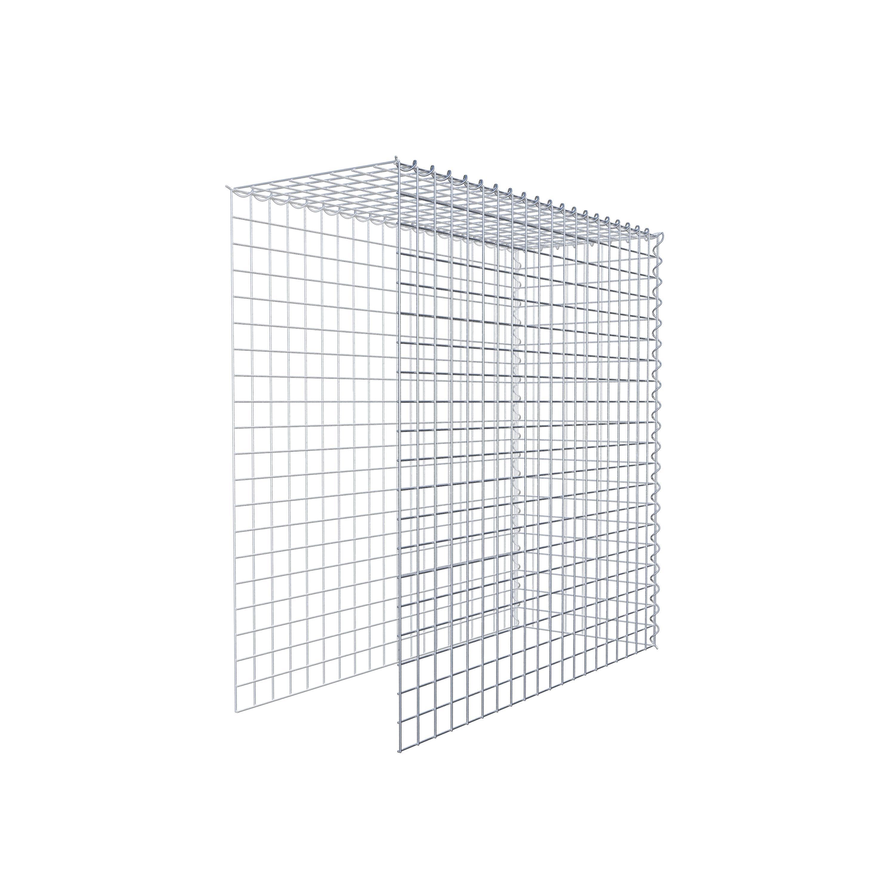 Add-on schanskorf type 4 100 cm x 100 cm x 40 cm (L x H x D), maaswijdte 5 cm x 5 cm, spiraalvormig