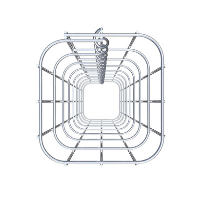 Colonna di gabbioni quadrata 17 cm x 17 cm, alta 80 cm, MW 5 cm x 10 cm