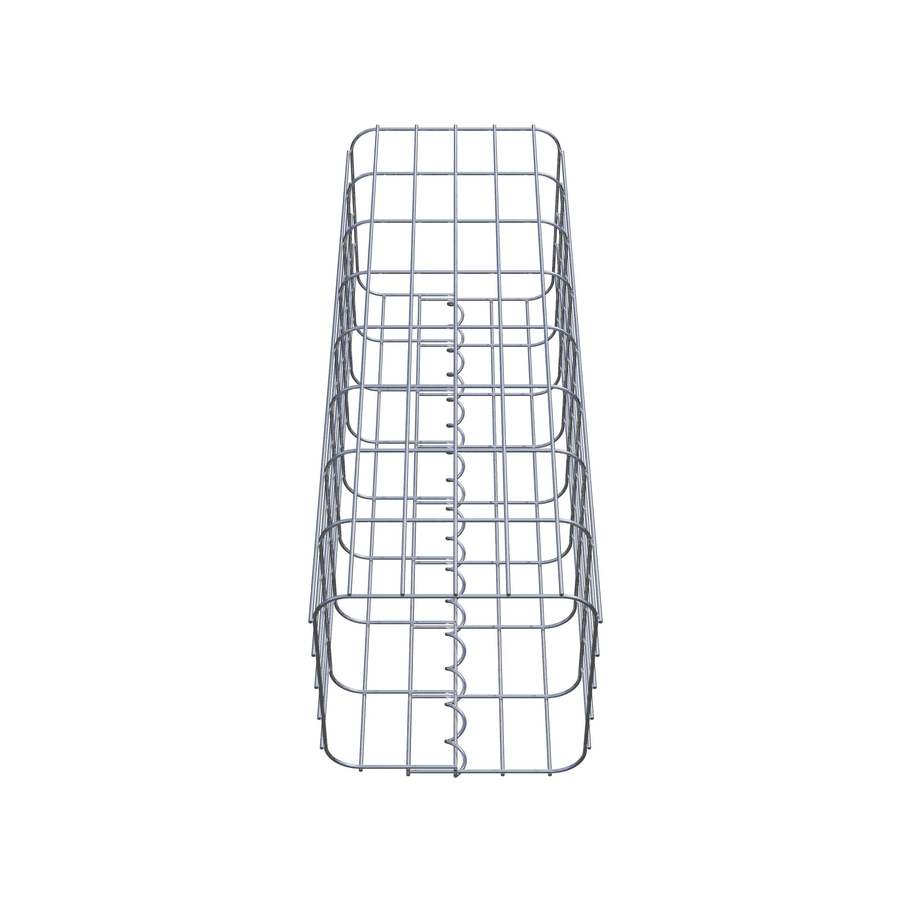 Gabion column square 27 cm x 27 cm, 80 cm height, MW 5 cm x 10 cm