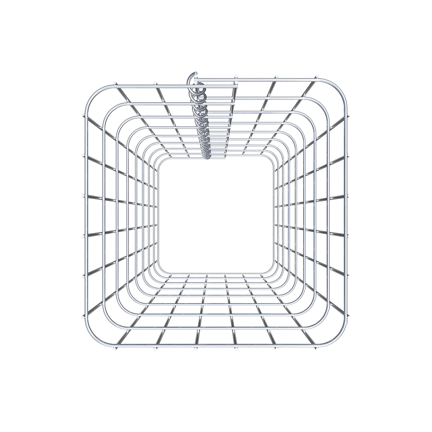 Colonne de gabion carrée 32 cm x 32 cm, 80 cm de hauteur, MW 5 cm x 10 cm