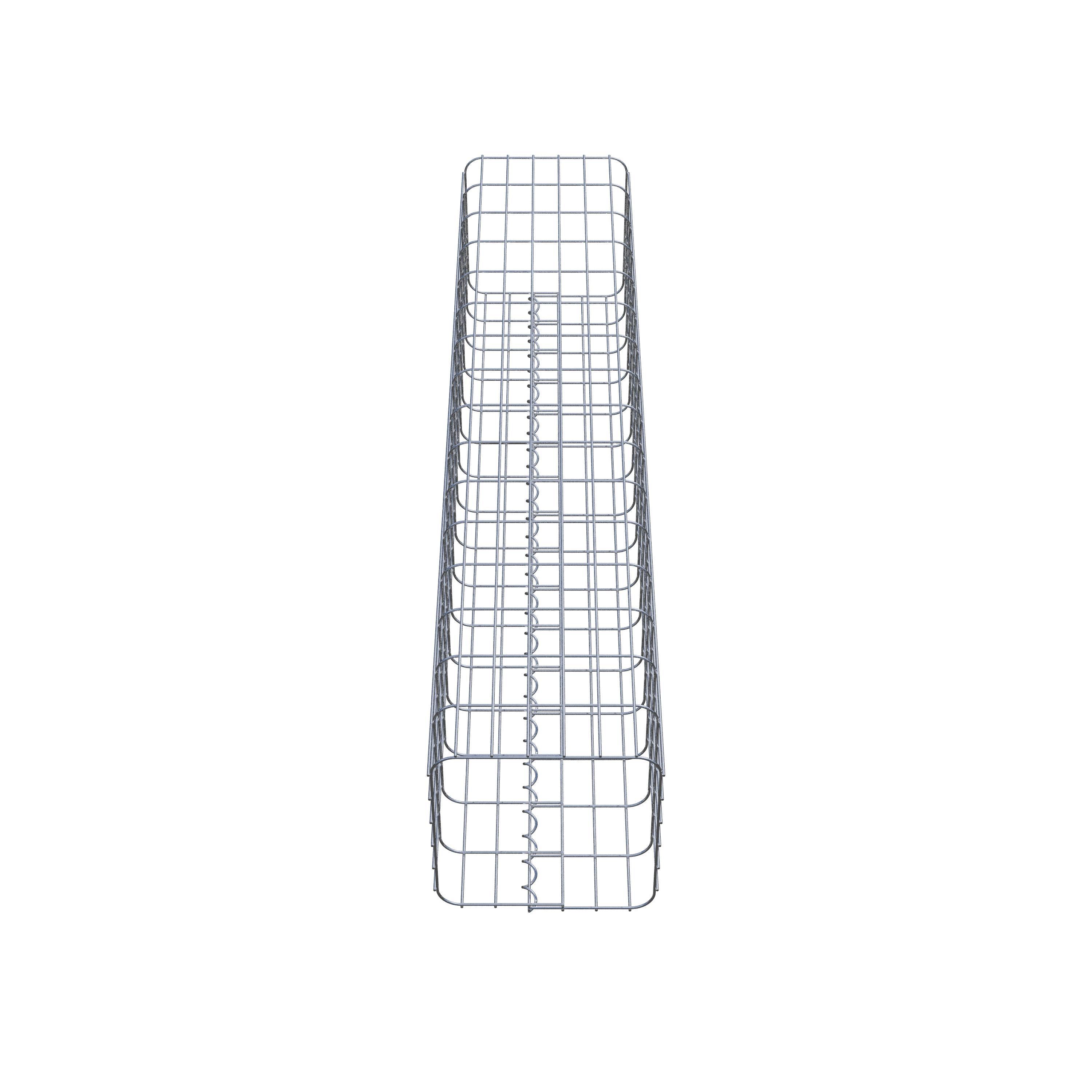 Gabionensäule eckig 32  cm x 32  cm, 160 cm Höhe, MW 5 cm x 10 cm