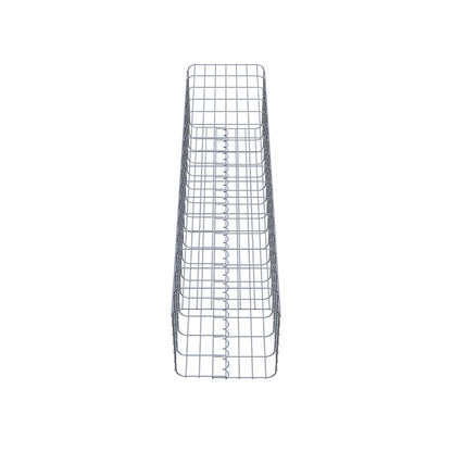 Colonne de gabion carrée 37 cm x 37 cm, 160 cm de hauteur, MW 5 cm x 10 cm