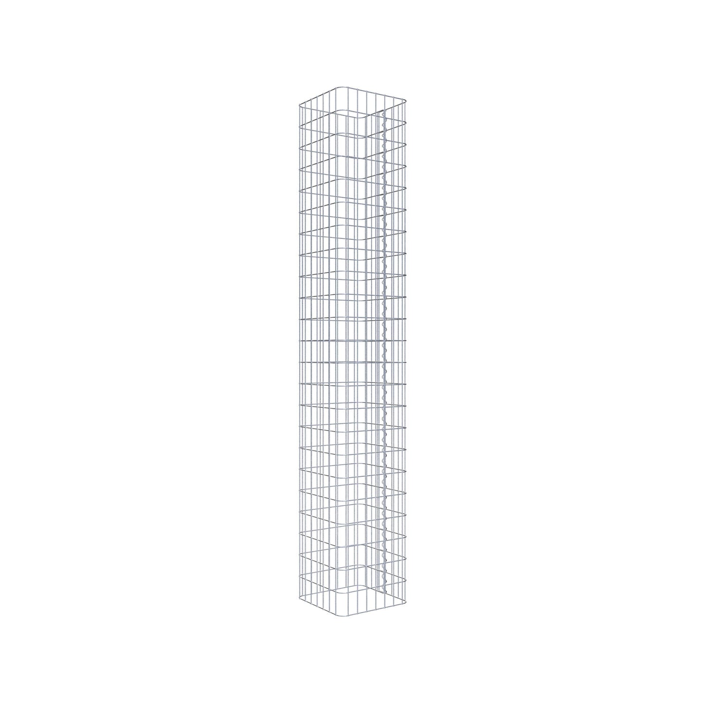 Gabion column square 37 cm x 37 cm, 230 cm height, MW 5 cm x 10 cm