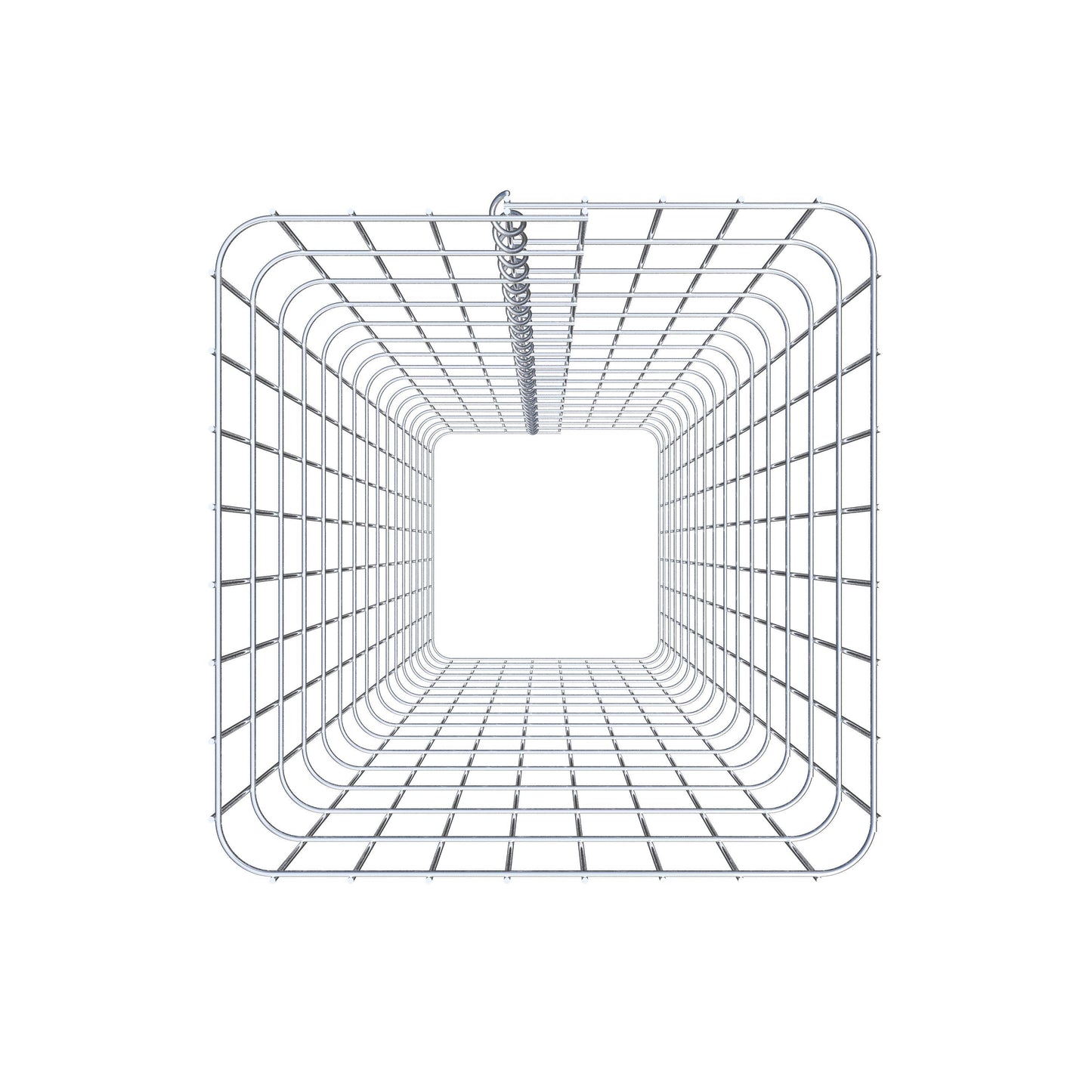 Schanskorfzuil, hoekig 42 cm x 42 cm, 160 cm hoog, MW 5 cm x 10 cm