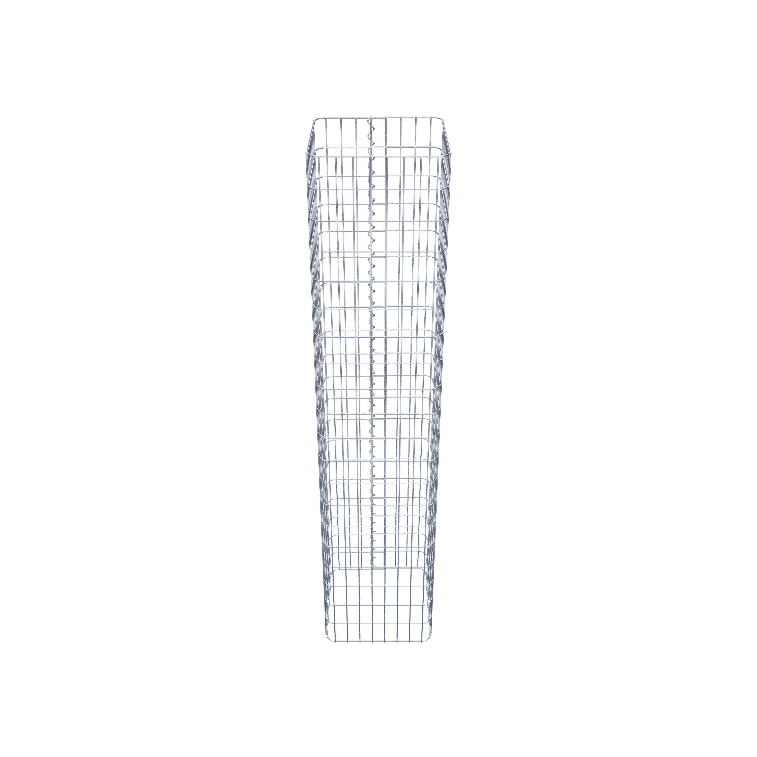 Gabion column square 42 cm x 42 cm, 200 cm high, MW 5 cm x 10 cm