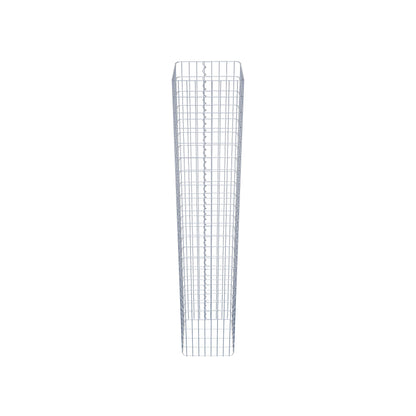 Colonne de gabion carrée 42 cm x 42 cm, 230 cm de hauteur, MW 5 cm x 10 cm