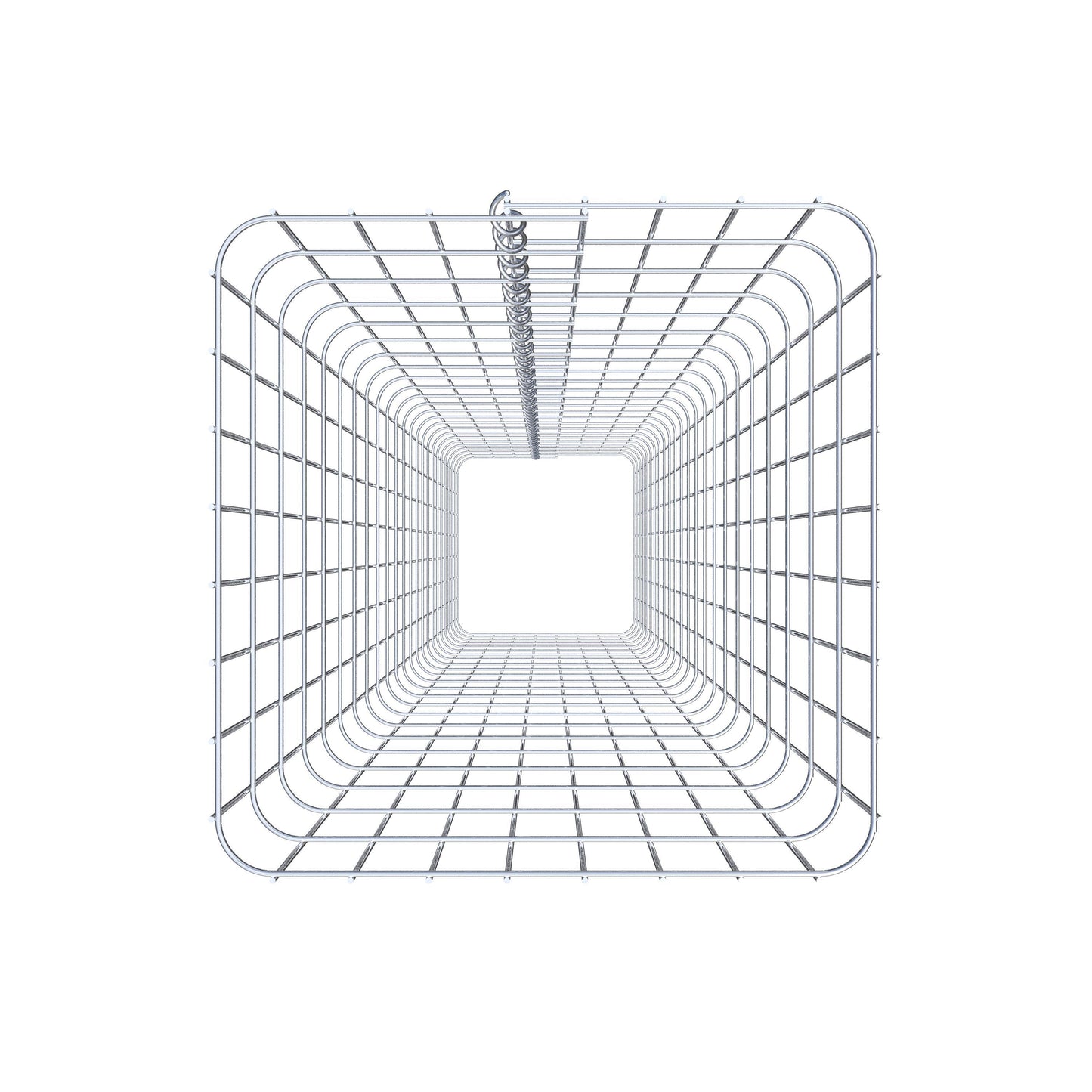 Colonne de gabion carrée 42 cm x 42 cm, 230 cm de hauteur, MW 5 cm x 10 cm