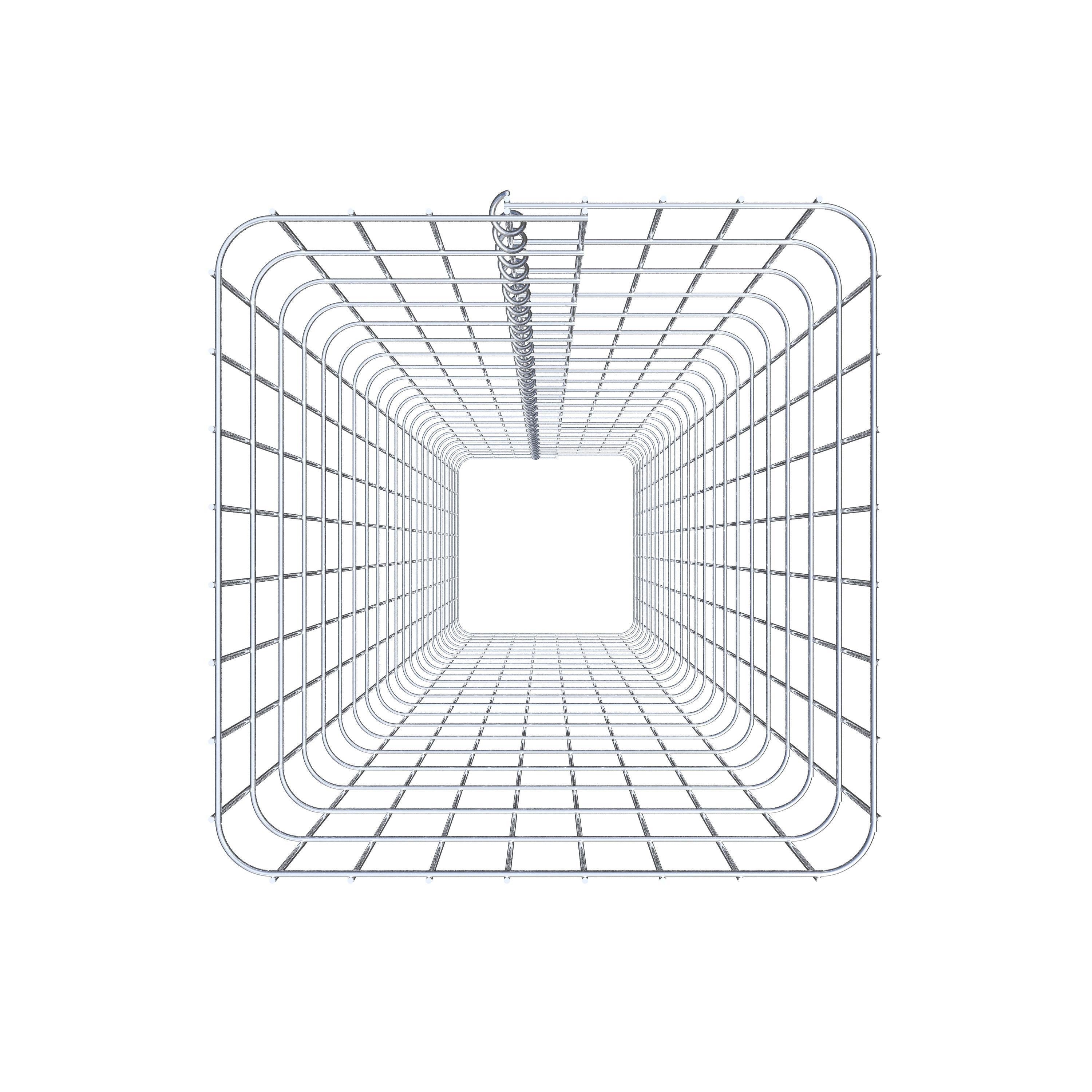Gabionensäule eckig 42  cm x 42  cm, 230 cm Höhe, MW 5 cm x 10 cm