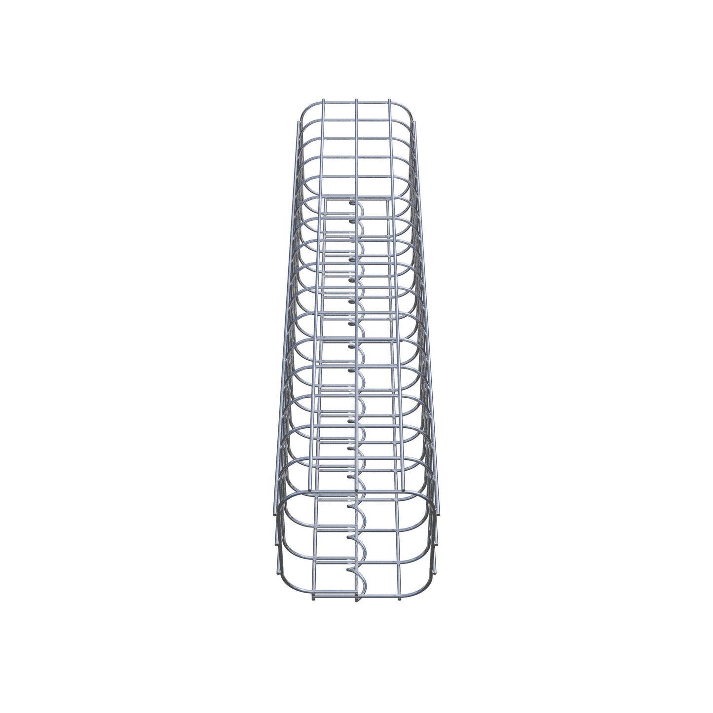 Schanskorfzuil vierkant 17 cm x 17 cm, 80 cm hoog, MW 5 cm x 5 cm