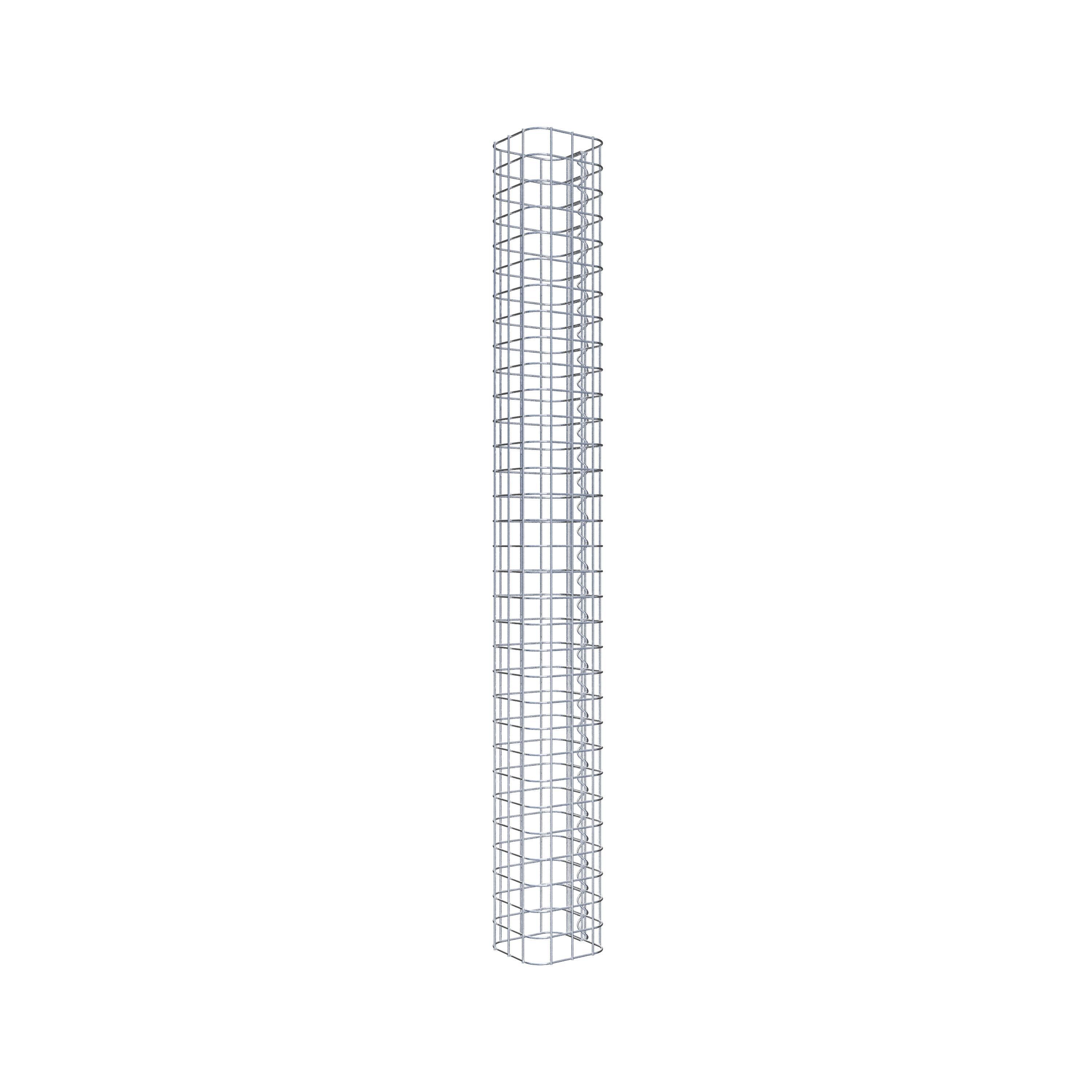 Gabionensäule eckig 17 cm x 17 cm, 160 cm Höhe, MW 5 cm x 5 cm