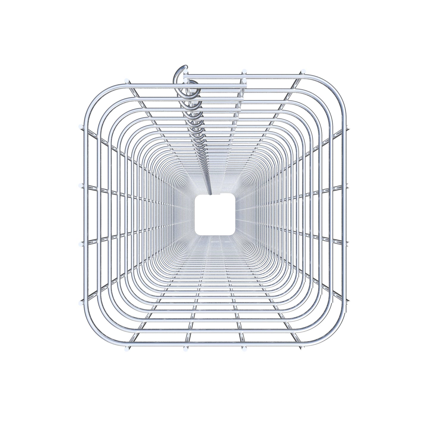 Gabionensäule eckig 22 cm x 22 cm, 230 cm Höhe, MW 5 cm x 5 cm
