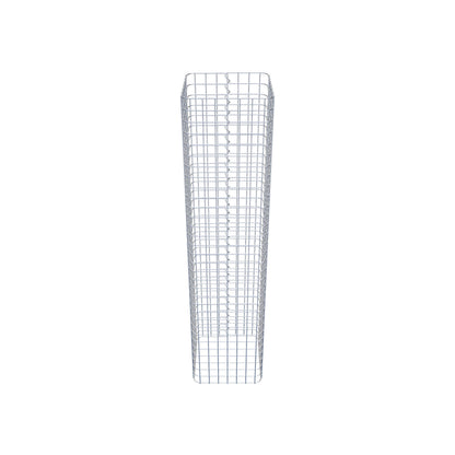 Colonne de gabion carrée 37 cm x 37 cm, 160 cm de hauteur, MW 5 cm x 5 cm