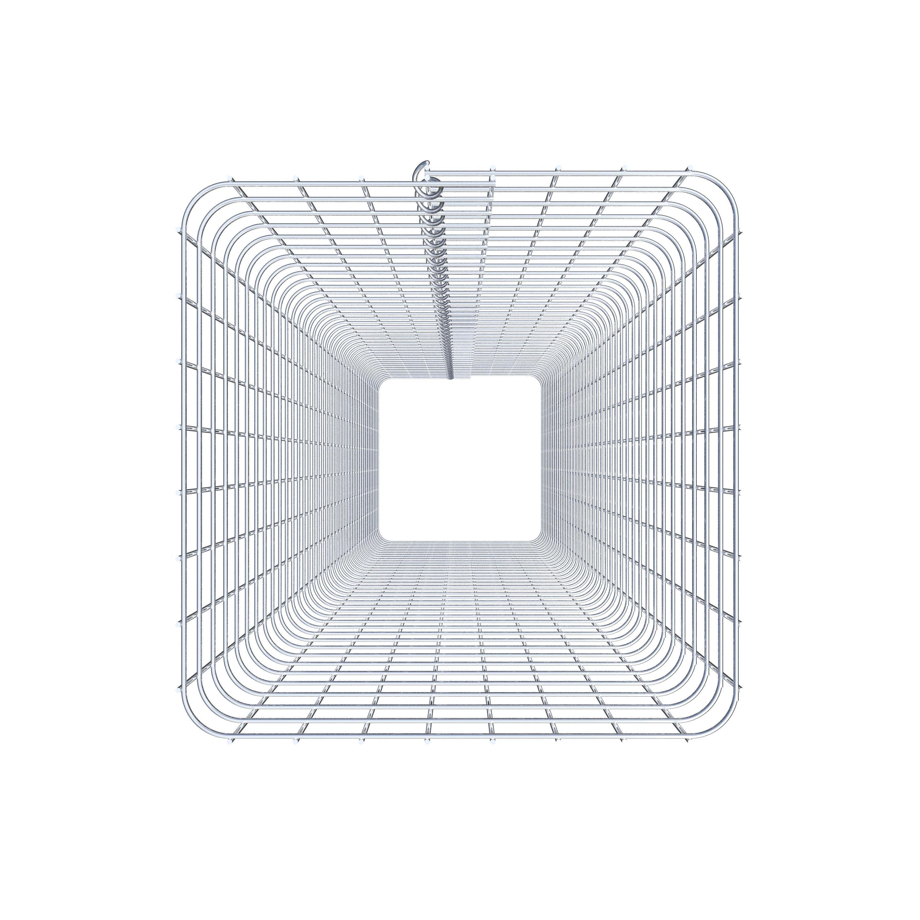 Gabionensäule eckig 42  cm x 42  cm, 200 cm Höhe, MW 5 cm x 5 cm