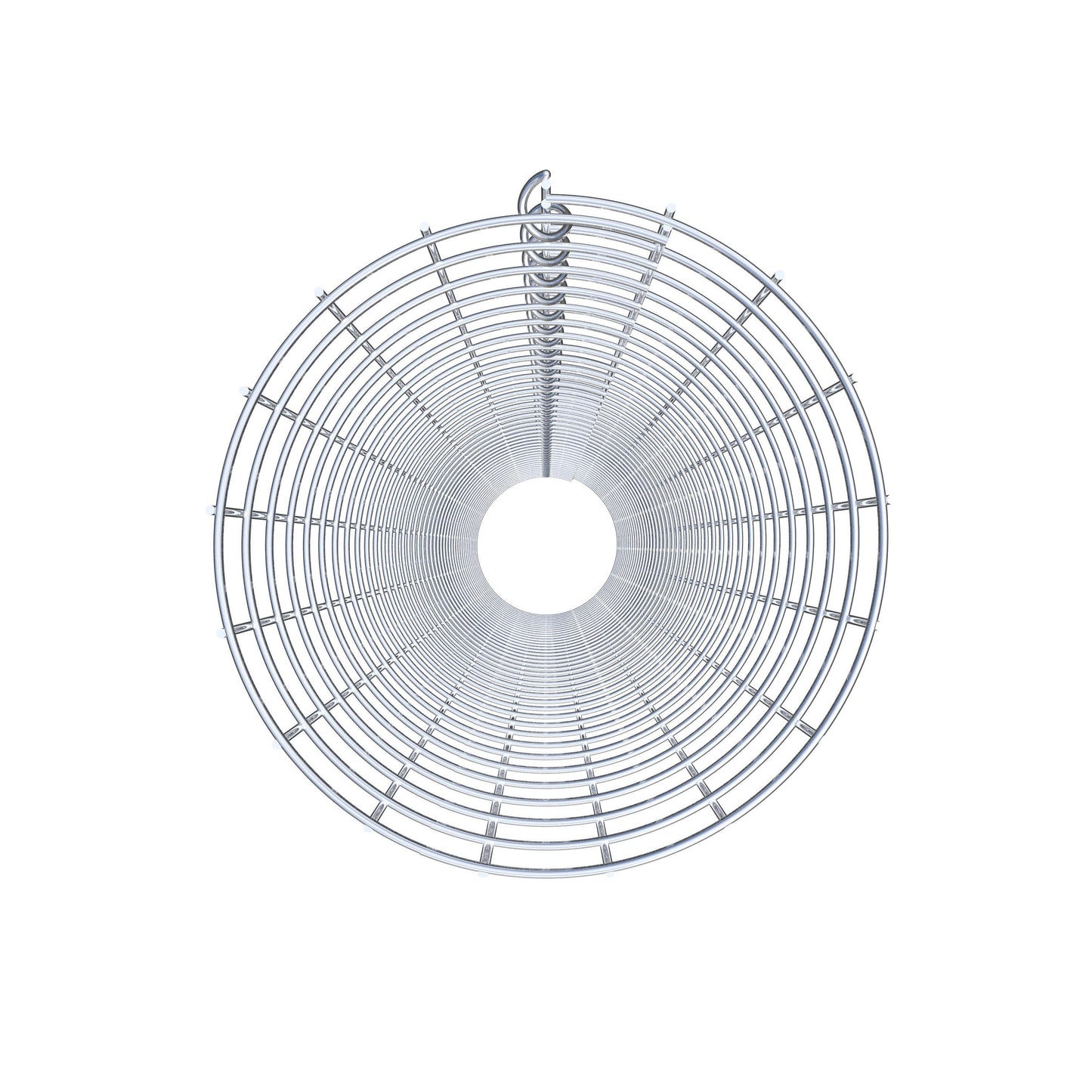 Schanskorfzuil rond 27 cm diameter, 200 cm hoogte, maaswijdte 5 cm x 5 cm