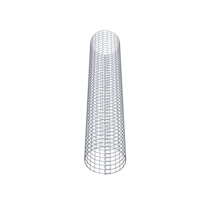 Coluna de gabião redonda 37 cm de diâmetro, 200 cm de altura, malhagem 5 cm x 5 cm