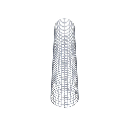 Columna de gaviones redonda de 42 cm de diámetro, 200 cm de altura, malla de 5 cm x 5 cm