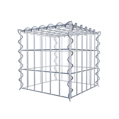 Opvokset gabion type 3 30 cm x 30 cm x 30 cm (L x H x D), maskestørrelse 5 cm x 10 cm, spiral
