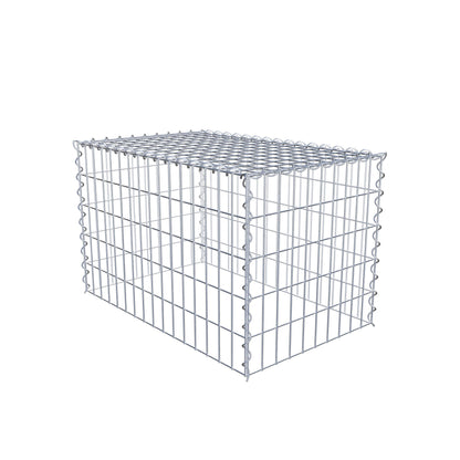 Gabion rapporté type 3 80 cm x 50 cm x 50 cm (L x H x P), mailles 5 cm x 10 cm, spirale