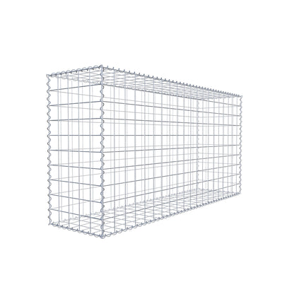 Gabion 200 cm x 100 cm x 50 cm (L x H x P), mailles 10 cm x 10 cm, spirale