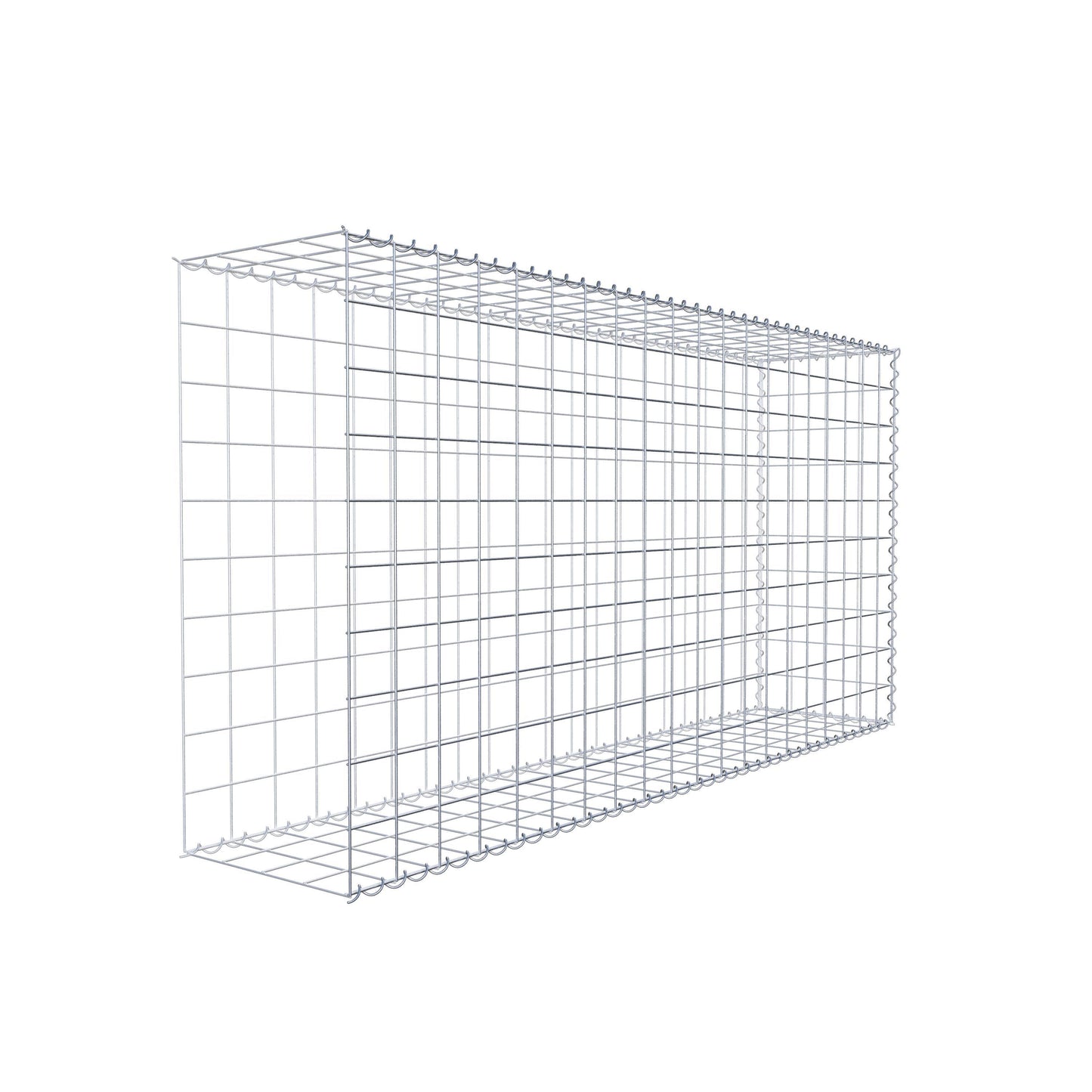 Opvokset gabion type 2 200 cm x 100 cm x 40 cm (L x H x D), maskestørrelse 10 cm x 10 cm, spiral