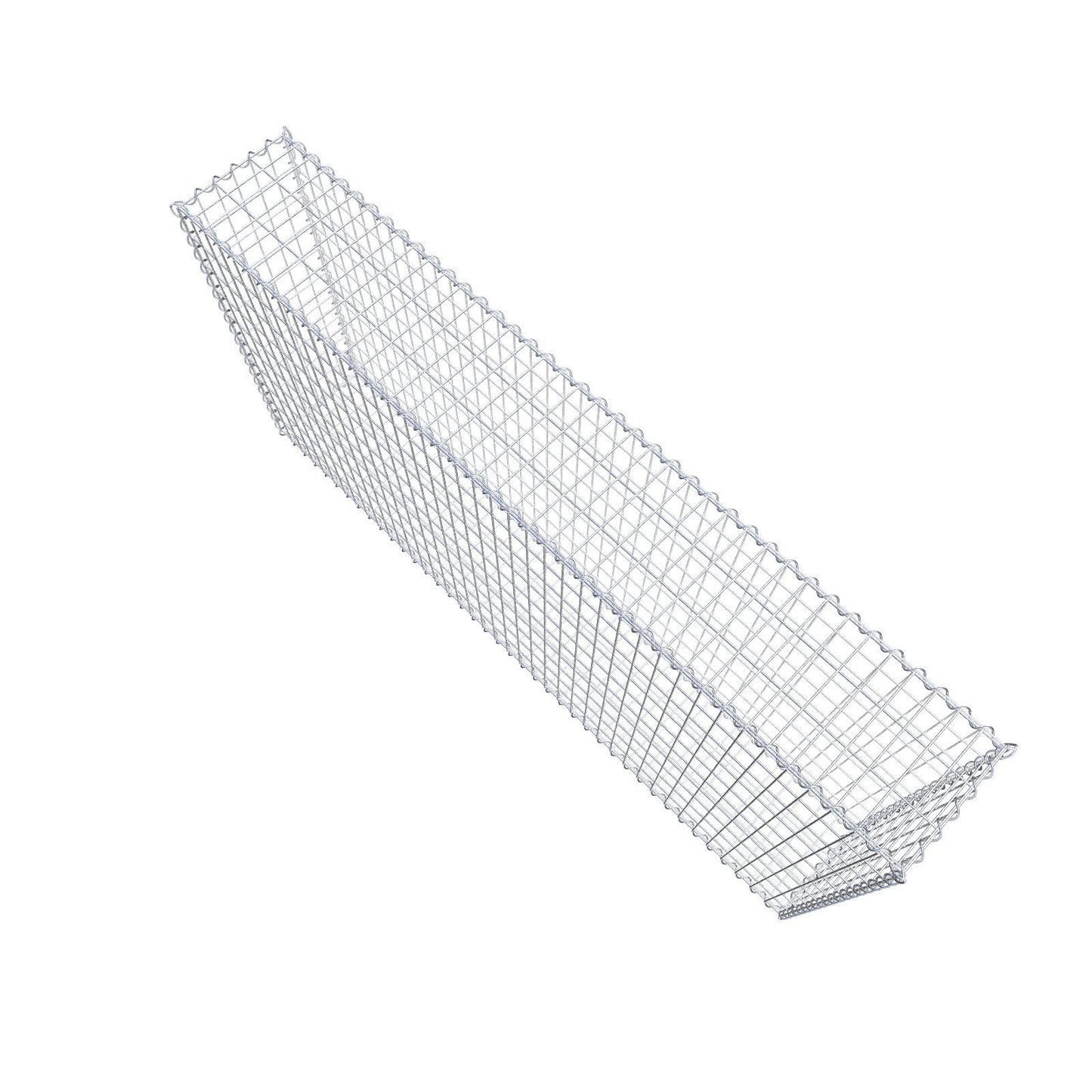 Gabion 200 cm x 100 cm x 30 cm (L x H x P), mailles 5 cm x 10 cm, spirale