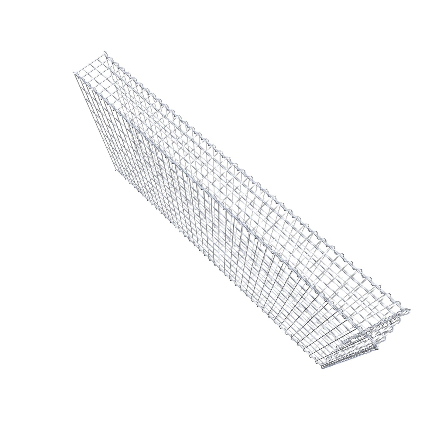 Gabião tipo 2 200 cm x 100 cm x 20 cm (C x A x P), malhagem 5 cm x 10 cm, espiral