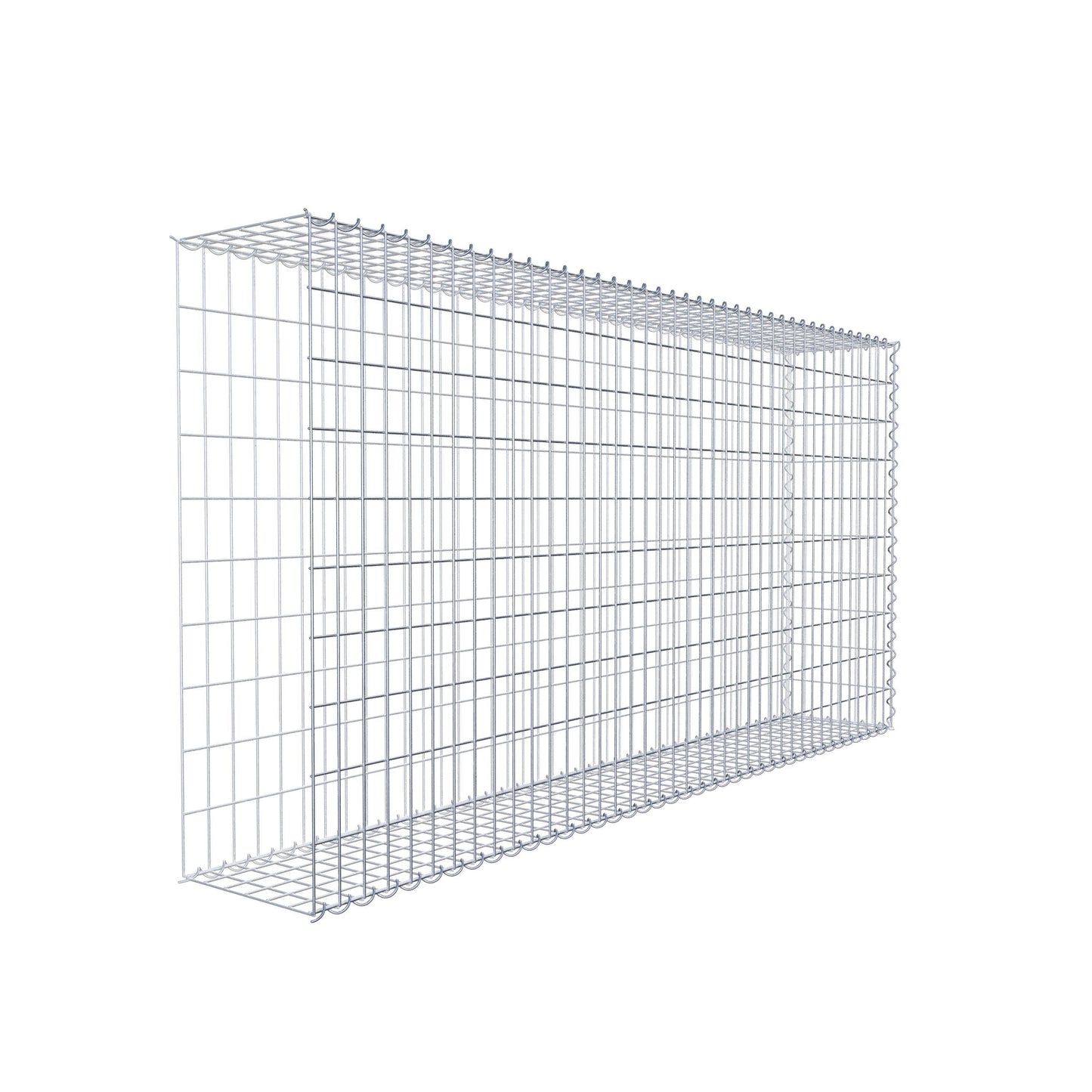 Grown-on gabion type 2 200 cm x 100 cm x 30 cm (L x H x D), mesh size 5 cm x 10 cm, spiral