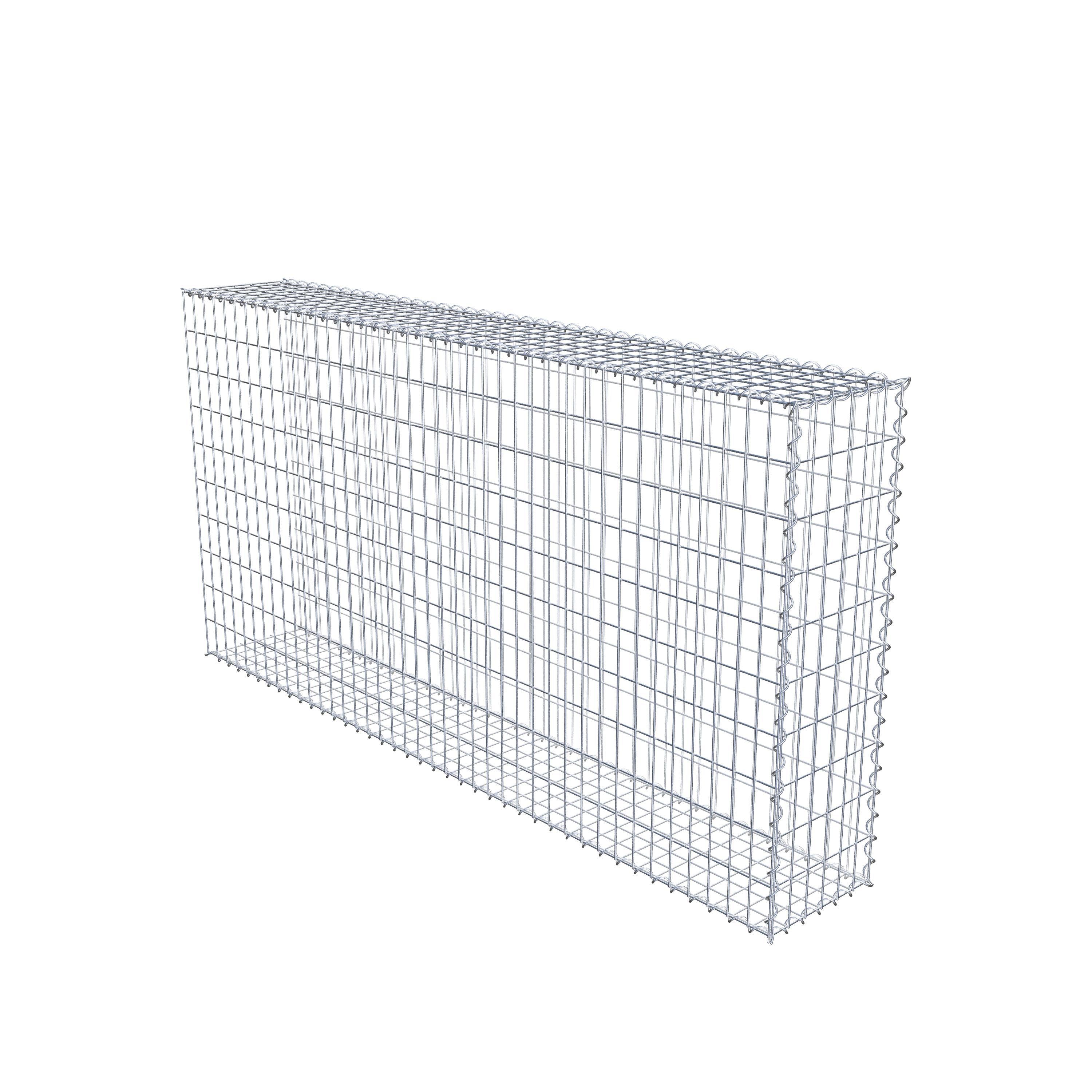 Opvokset gabion type 2 200 cm x 100 cm x 30 cm (L x H x D), maskestørrelse 5 cm x 10 cm, spiral