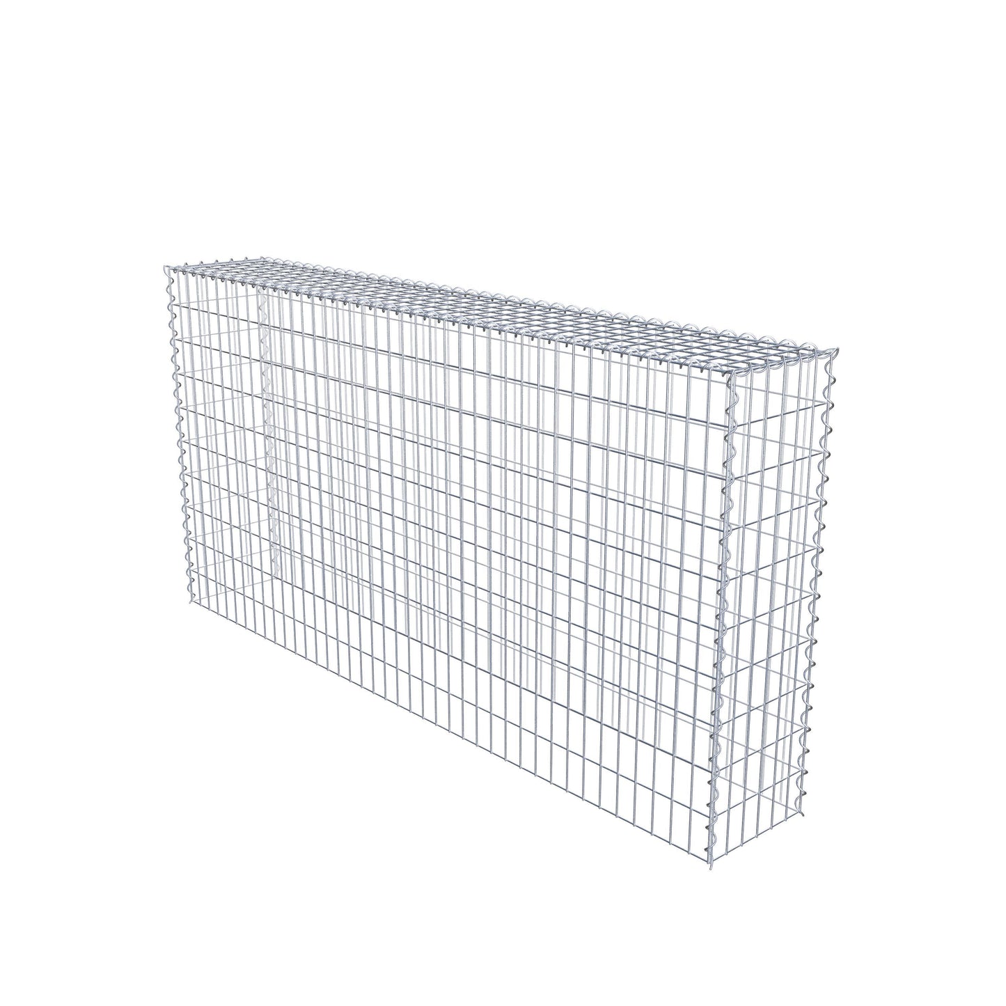 Gabion rapporté type 3 200 cm x 100 cm x 30 cm (L x H x P), mailles 5 cm x 10 cm, spirale