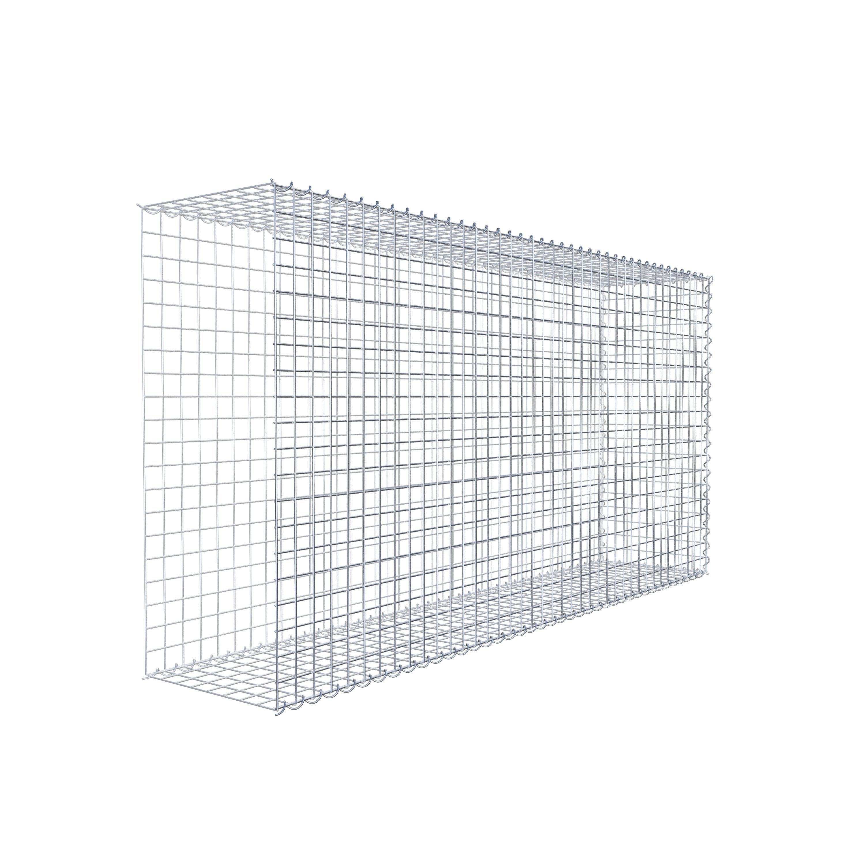 Add-on schanskorf type 2 200 cm x 100 cm x 40 cm (L x H x D), maaswijdte 5 cm x 5 cm, spiraalvormig