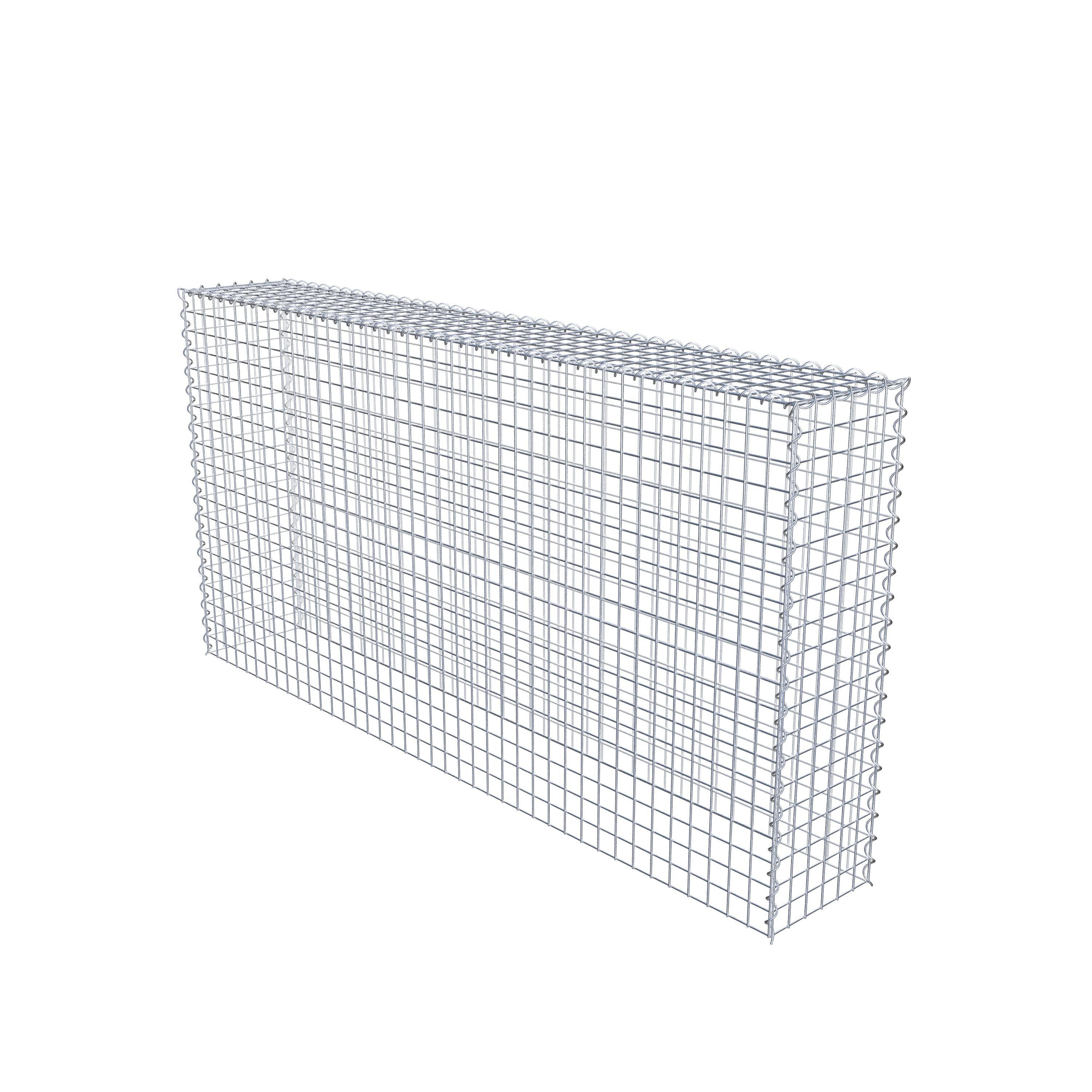 Opvokset gabion type 3 200 cm x 100 cm x 30 cm (L x H x D), maskestørrelse 5 cm x 5 cm, spiral