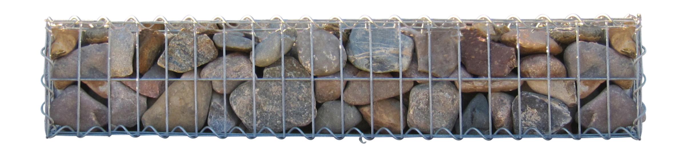 Gabion 100 cm x 20 cm x 30 cm (L x H x P), mailles 5 cm x 10 cm, spirale