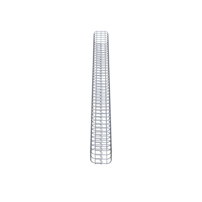 Colonne de gabion carrée galvanisée à chaud, 17 cm x 17 cm, hauteur 200 cm, MW 5 cm x 5 cm