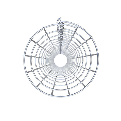 Schanskorfzuil, rond, thermisch verzinkt, diameter 22 cm, hoogte 200 cm, MW 5 cm x 10 cm