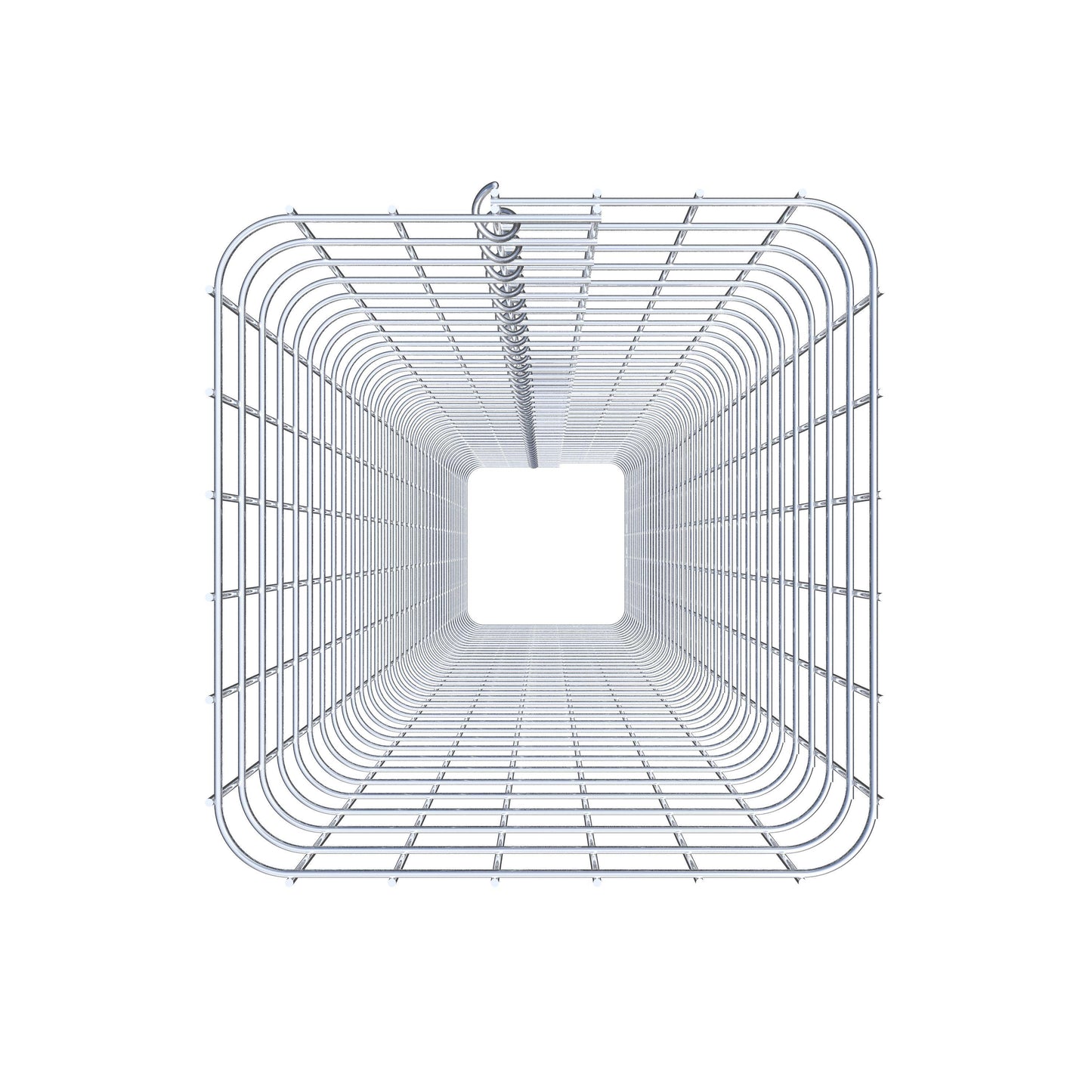 Coluna de gabião quadrada galvanizada a quente, 32 cm x 32 cm, 200 cm de altura, malha 5 cm x 5 cm
