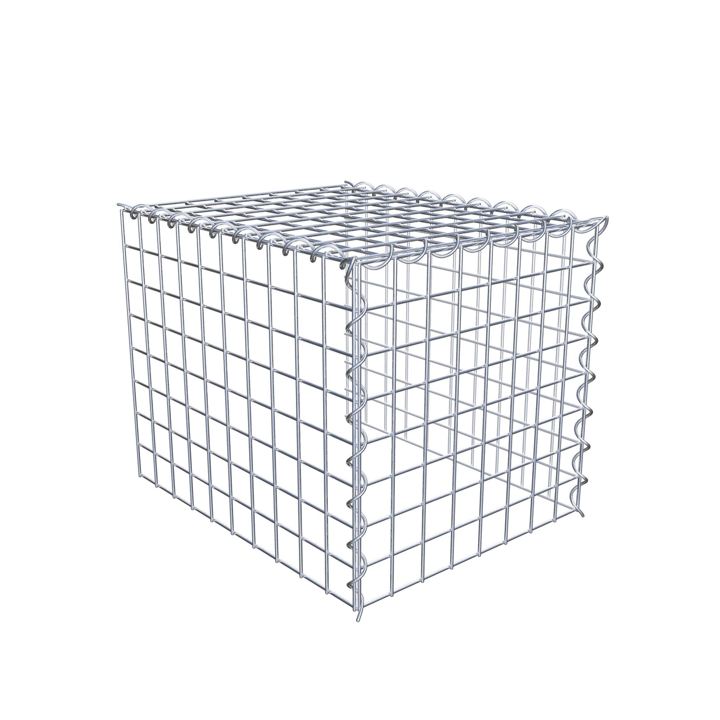 Gabion rapporté type 4 50 cm x 40 cm x 40 cm (L x H x P), mailles 5 cm x 5 cm, spirale