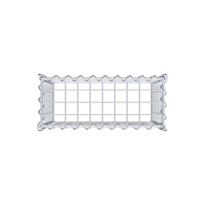 Opvokset gabion type 3 50 cm x 40 cm x 20 cm (L x H x D), maskestørrelse 5 cm x 5 cm, spiral