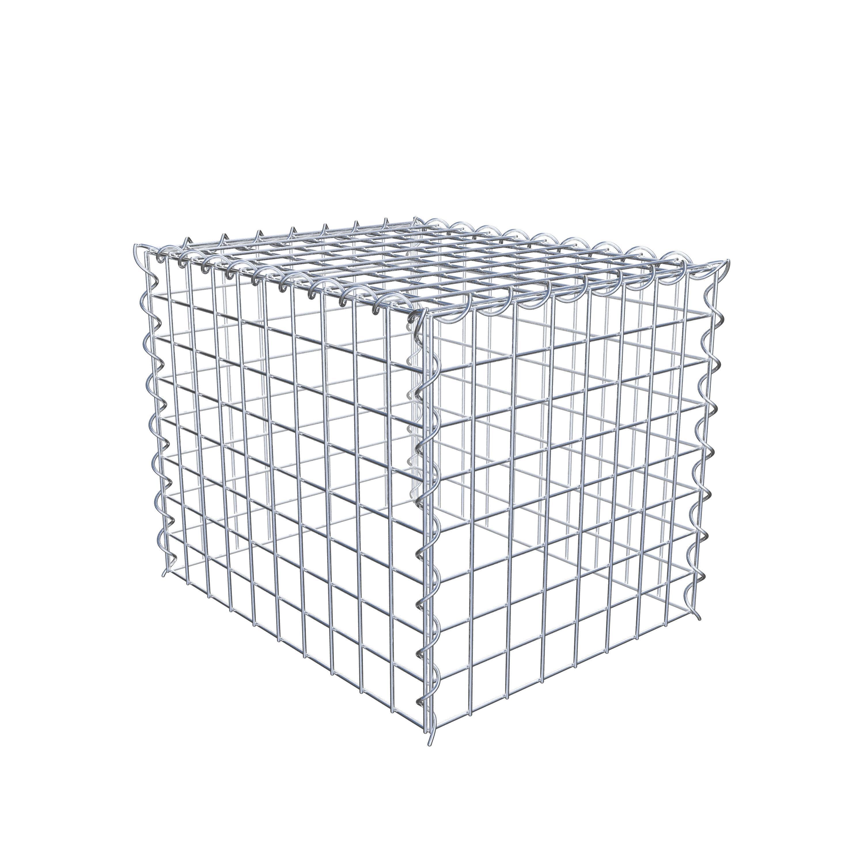 Opvokset gabion type 3 50 cm x 40 cm x 40 cm (L x H x D), maskestørrelse 5 cm x 5 cm, spiral