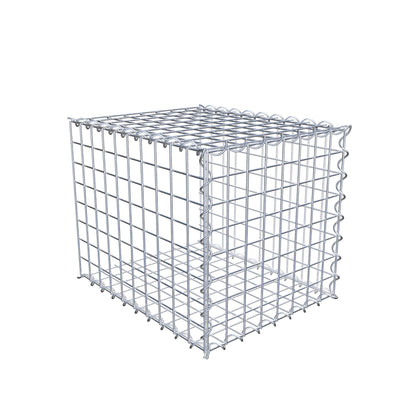 Gabion rapporté type 2 50 cm x 40 cm x 40 cm (L x H x P), mailles 5 cm x 5 cm, spirale
